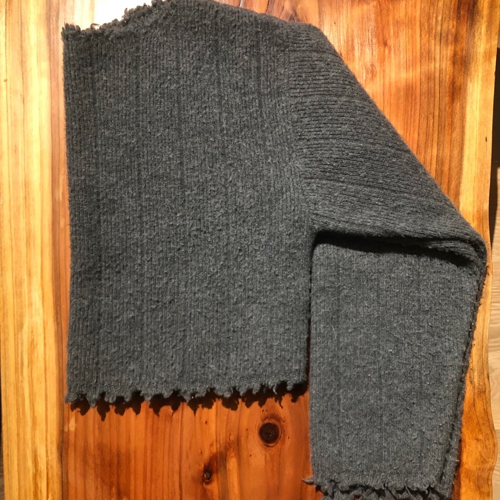 Alexander Wang.t Cropped Blue Grey Sweater